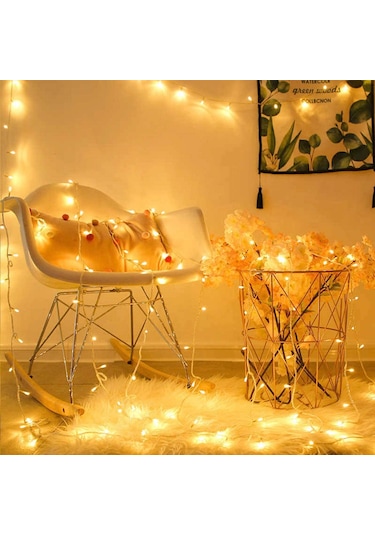 10 Metre 100 Ledli 8 Fonksiyonlu Fişli Led Işık Günışığı Yılbaşı