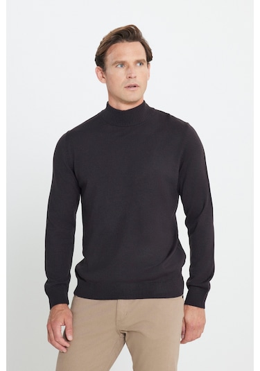 Erkek Kahve-yesıl 2'li Paket Standart Fit Normal Kesim Yarım Balıkçı Yaka Basic Triko Kazak Kahve-yesıl Erkek Kahve-yesıl 2'li Paket Standart Fit Normal Kesim Yarım Balıkçı Yaka Basic Triko Kazak Kahve-yesıl