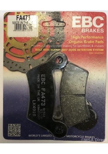 Ebc Fa473 2010-2012 Can-am Spyder RT Uyumlu Arka Fren Balatası Organik Balata