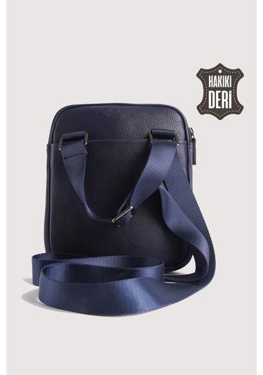 Hakiki Deri Erkek Postacı Çantası Lacivert Smr9250 Lacivert