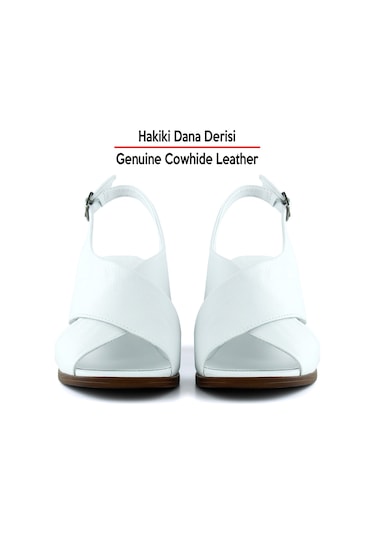 Erkan Saçmacı Soleil Beyaz Hakiki Dana Derisi Çapraz Bantlı Kalın Topuklu Rahat Günlük Sandalet Beyaz Erkan Saçmacı Soleil Beyaz Hakiki Dana Derisi Çapraz Bantlı Kalın Topuklu Rahat Günlük Sandalet Beyaz