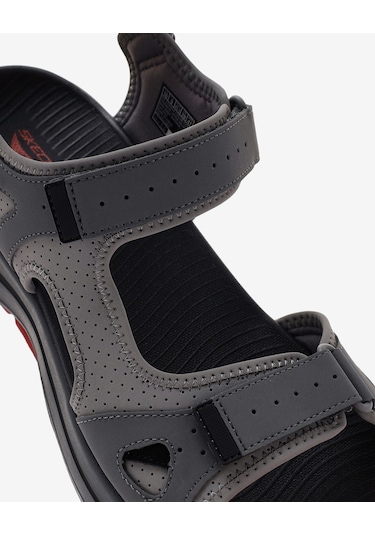 Skechers Go Walk Arch Fit Sandal - Mission İi Erkek Gri Sandalet 229064 Ccrd Gri