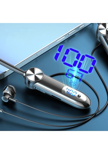 Su Geçirmez Kablosuz Bluetooth5.3 Boyun Bandı Kulaklık Spor Manyetik Kulaklık Kulak İos Uyumlu Android Telefon Için Kulakiçi Stereo Kulaklıklar