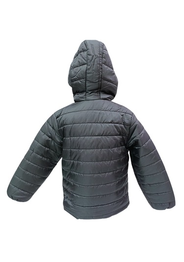 Erkek Çocuk Speedy Armalı Kapüşonu Sabit İçi Polar Astarlı Siyah Mont Siyah