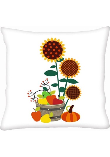 Ayçiçeği Tarlası Yastık & Kırlent & Kırlent Kılıfı Karışık/Çok Renkli