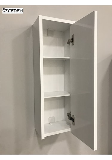 Çok Amaçlı Banyo Mutfak Dolabı 70Cm Mdf Parlak Beyaz