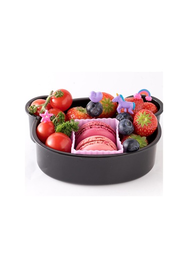 6 Adet Mini Karikatür Yemek Meyve Çatal Seti Çocuklar İçin Tatlı Çatalı Dekor Parti Malzemesi Çok Renkli