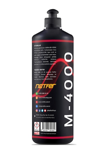 Netfer M-4000 Marin Tekne Cilası 1 L