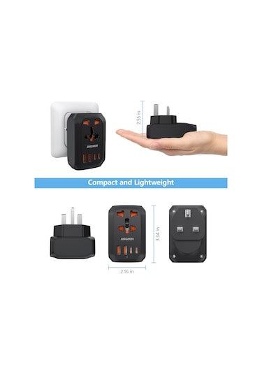 Joyjadehub Evrensel Dönüştürme Fişi, Typc-c Arayüzü, Evrensel