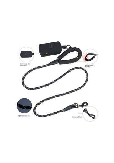 Soulader Yansıtmalı Işıklı Gece Tasması, Nylon Kayışlı Köpek Gezdirme Ekipmanları, Boyun Tasması Ve Eğitim Tasma Seti