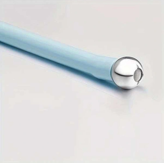 Trendooze Turcoshop11 Koyu Mavi Ayarlanabilir Köpük Tabancası Hortumu, Paslanmaz Çelik Filtre Topu, 24.5cm