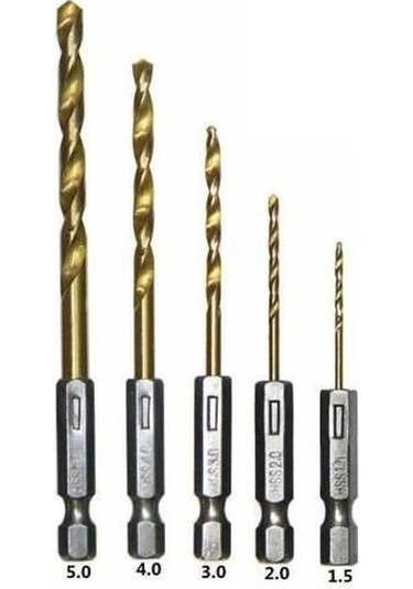 Şarjlı Matkap Ucu Şarjlı Tornavida Ucu 5 Parça Set Vidalama Matka