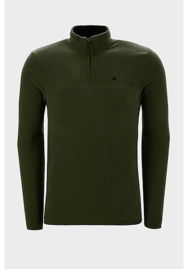 Buratti Slim Fit Anti-Pilling Tüylenme Yapmayan Bato Yaka Kışlık Şardonlu Erkek Polar 5906001 Haki Buratti Slim Fit Anti-Pilling Tüylenme Yapmayan Bato Yaka Kışlık Şardonlu Erkek Polar 5906001 Haki