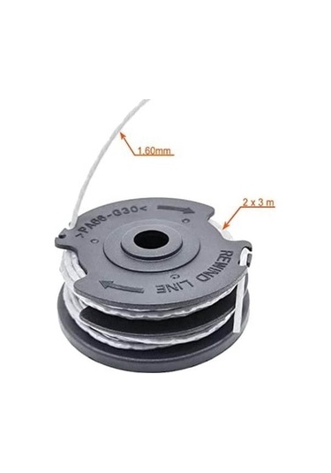 Tongxida Kesme Teli Bobin Seti - 6 Bobin + 2 Kapağı, Çim Biçme Makinesi Uygun