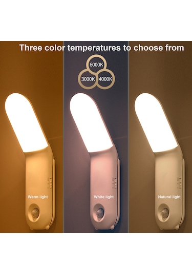 Springsun Led Işık: 270 Döner, 3 Renk Tonu, 10 Parlaklık Seviyesi, 15-30-60 Dakika Zamanlayıcı, Uzaktan Kumanda, Manyetik/iğne/stant Montaj, 1800mah Pil - Ev, Mutfak, Dolap İçin Beyaz