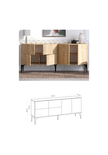 Decormet Laika Konsol Safir Meşe- Dec-20066 Diğer