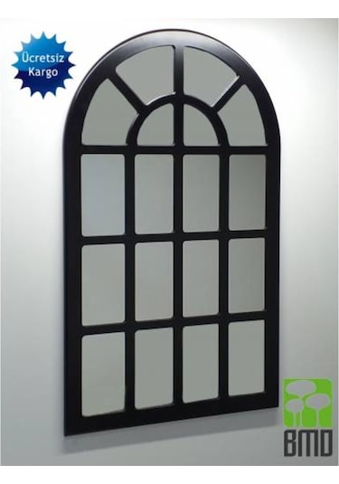 120x75 Dekoratif Siyah Ayna
