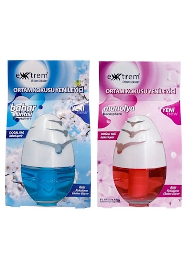Extrem Oda Ortam Ev Ofis Araç Banyo Kokusu 2'li Bahar Esintisi - Manolya Bahar Esintisi
