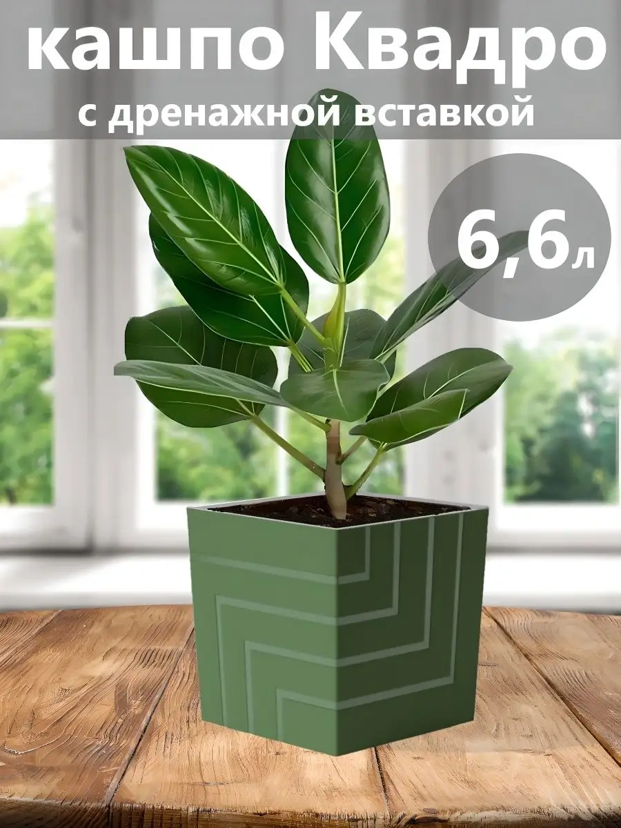 Live-in-green 6 Litrelik Yer Saksısı Otomatik Sulamalı Plastik 147432854