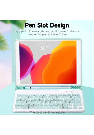 Geeksen İpad Mini6 İçin Çıkarılabilir Bluetooth Klavye Kılıfı - Taşınabilir, Kalem Yuvası Ve Uzun Pil Ömrü