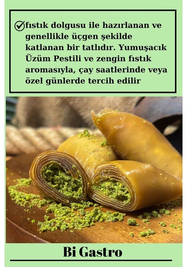 Bol Hakiki Antep Fıstıklı Muska - 10 Adet - 450-500 Gr