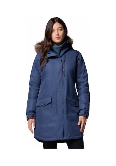 Columbia Suttle Mountain Long Insulated Kadın Mont-8802 Lacivert