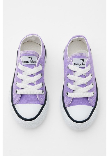 Rahat Kalıp Bağcıklı Çocuk Unisex Lila Spor Ayakkabı Tbh1460 LILA