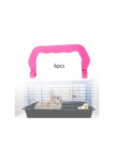 Suntek 6 Adet Evcil Hayvan Taşıyıcı Sapları Tavşan Pembe