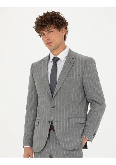 Pierre Cardin Erkek Gri Takım Elbise 50273543-vr024 Gri
