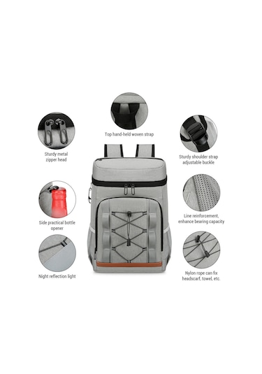 Mufunye Termal Sırt Çantası Soğutucu: Yalıtımlı Sızdırmaz Tasarım İle Piknik-seyahat-sporlar İçin Büyük Kapasiteli Su Geçirmez Çözüm Çok Renkli