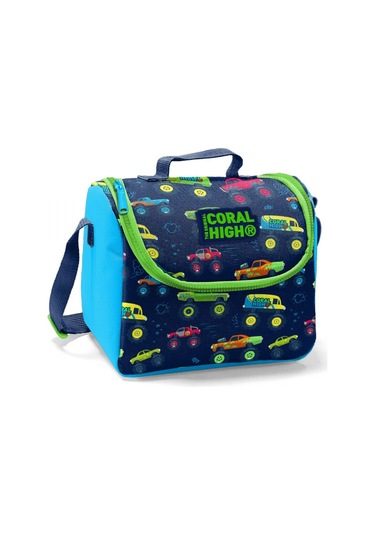 Coral High Monster Truck Baskılı Termoslu Beslenme Çantası - Erke
