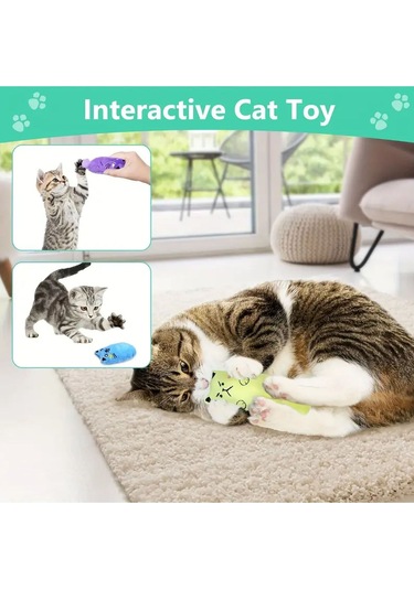 Peluş Kedi Oyuncağı Kedi Otlu Catnipli