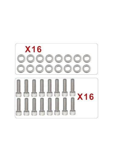 Bbc Emme Manifoldu Cıvataları Paslanmaz Çelik Takımı Chevy Gm 396 402 Gümüş