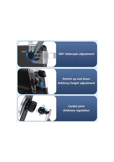 Dancemonkey A8s Tesla Araba Ekran Tabanı 15 W Kablosuz Şarj Navigasyon Braketi Siyah