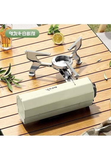 Novahub Hw-sı020 Metal Mini Katlanır Kamp Ocağı, Güvenli Tasarım 001 Altın