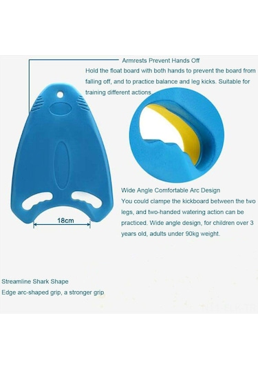 Xindoker Eva Köpük Yüzme Egzersiz Tahtası - Yüzme Antremanı İçin Dayanıklı Materyal Açık Yeşil