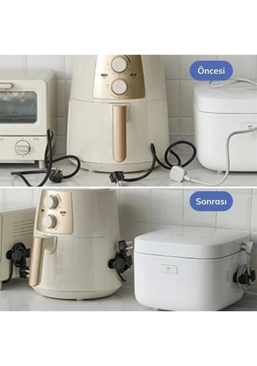 2li Kablo Tutucu Silikon Kordon Sarıcı Kablo Yönetici Klips 4172