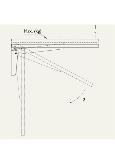 Gürçayhırdavat Gürçay Katlanır Duvar Masa Ayağı 45Cm (1 Çift)