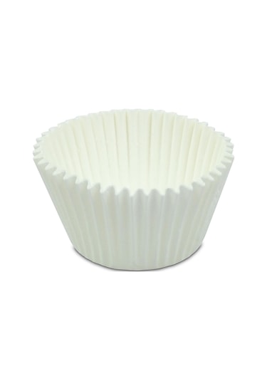 Kafem Muffin Kek Kapsülü Beyaz Büyük Boy No:2 100lü X 50 Paket Koli - K42 Beyaz