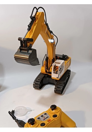 Uzaktan Kumandalı 680 Rotasyon Ekskavatör Premium Model Metal Hareketli Buharlı Oyuncak Çok Renkli