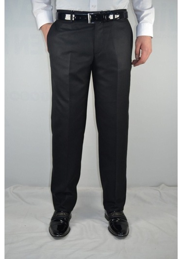Erkek Kılasık Battal Fılafıl Kumaş Pantolon Siyah