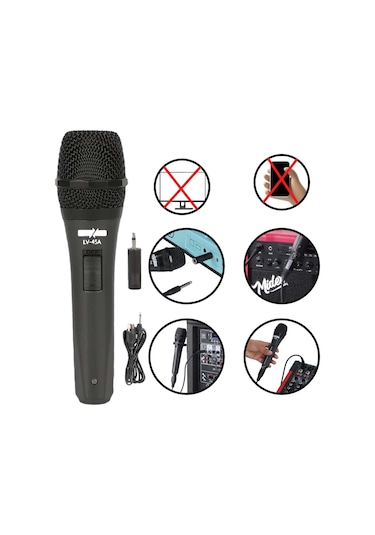 Lastvoice Lv-45 Kablolu El Mikrofon Kablo ve Aparat