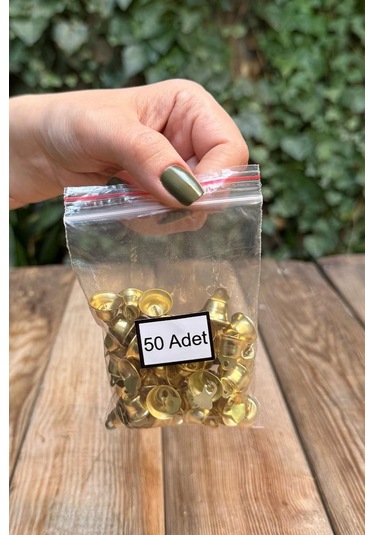 Çan Şeklinde Zil Gold Rengi 50 Adet Gold