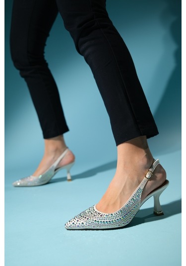 Luvishoes Juan Bej Saten Kadın Abiye Ayakkabı