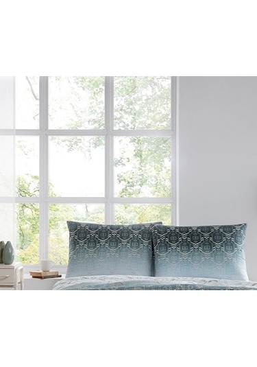 Desenli 2li Ranforce %100 Pamuk Yastık Kılıfı 50x70 Renk 2