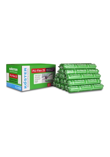 Köster Pu Flex 25 Poliüretan Mastik Gri 600 Ml Sosis Gri