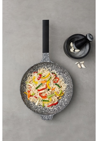 Emsan Perge Döküm Wok Tava 30 CM