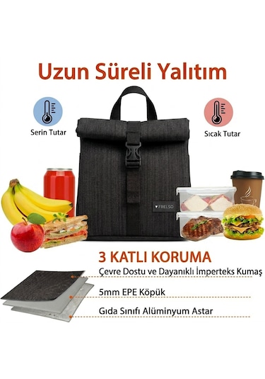 Frelso Termal Beslenme Çantası Siyah