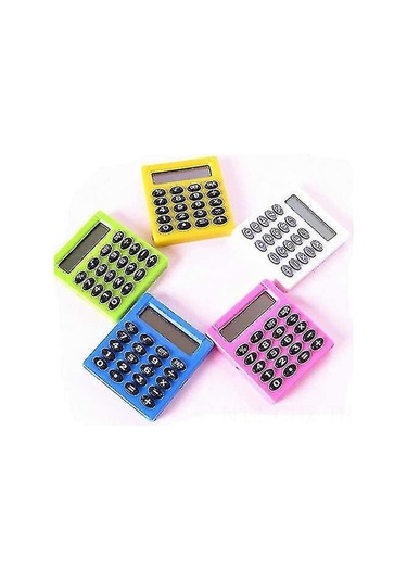 Aubyhe 5 Adet Mini Taşınabilir Hesap Makinesi, 8 Basamaklı, Plastik, Okul-ofis-ev İçin, Hassas Tuşlar, Ag10 Pil Dahil Beyaz, Yeşil, Mavi, Pembe, Mor Diğer