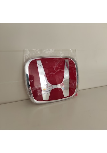 Honda Civic Fb7 Panjur Ve Bagaj Logosu Arması Kırmızı Takım 2 Li